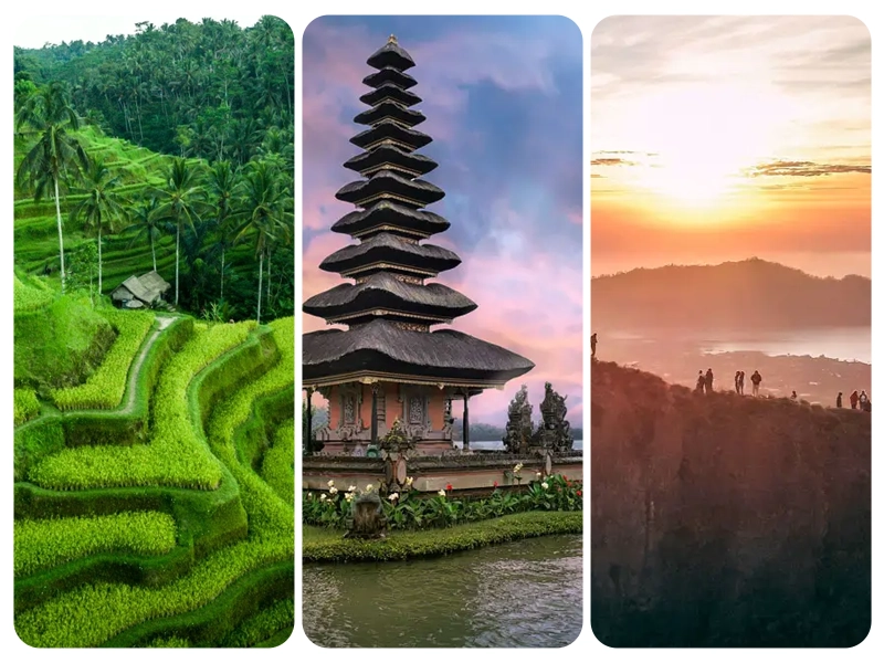 tegallalang rice terrace_danau beratan_gunung batur